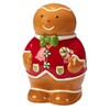 Certified International Holiday Magic Gingerbread 3-D Cookie Jar, 72 oz,