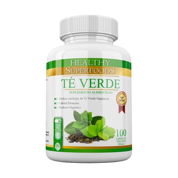 Healthy Superfoods Te Verde Premium Concentrado 10:1 100 Capsulas Sabor