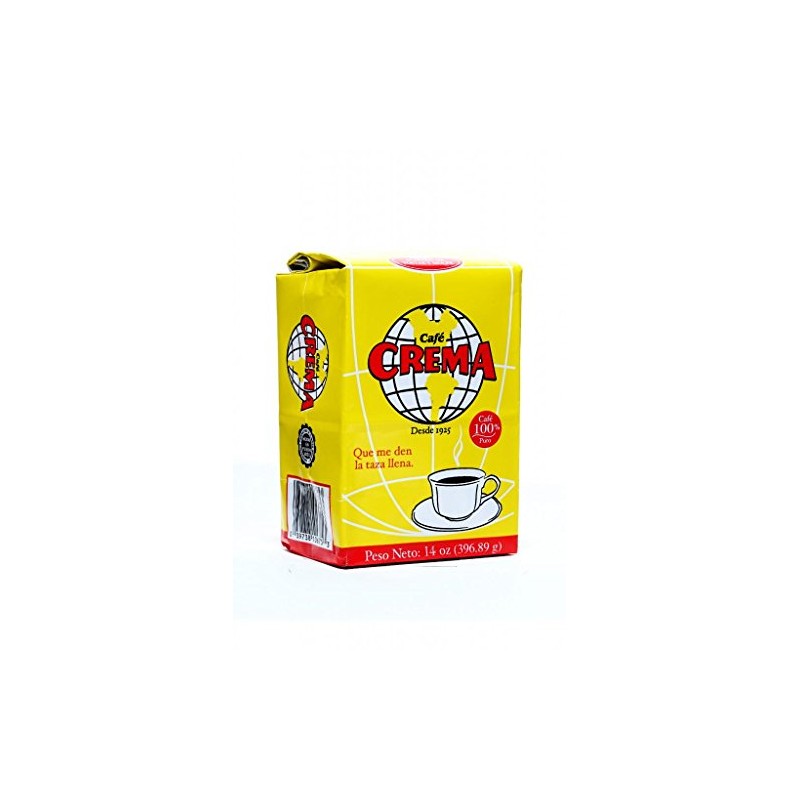 Cafe Crema Ground Puerto Rican Coffee, 14 Ounce Bag (1