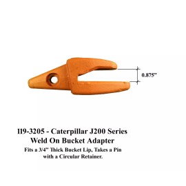 Quality Aftermarket 1 Excavator, Backhoe Bucket Shank, Fits 3/4" Lip, Flare Tooth & Pin- 109-9200