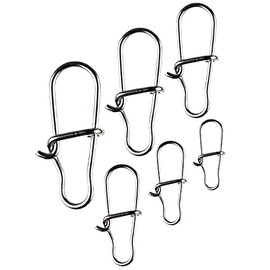 Snaps Fishing Ultra Strong LMAB Carabiner Swivel Duo Lock for Zander Fishing, Spin Fishing for Bass, Trout, Zander & Pike, Size 000, XS Extra Small to XL, Size L, 40 kg