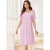 Lovasy Women's Nightdresses & Nightshirts Soft Modal Nighties for Women