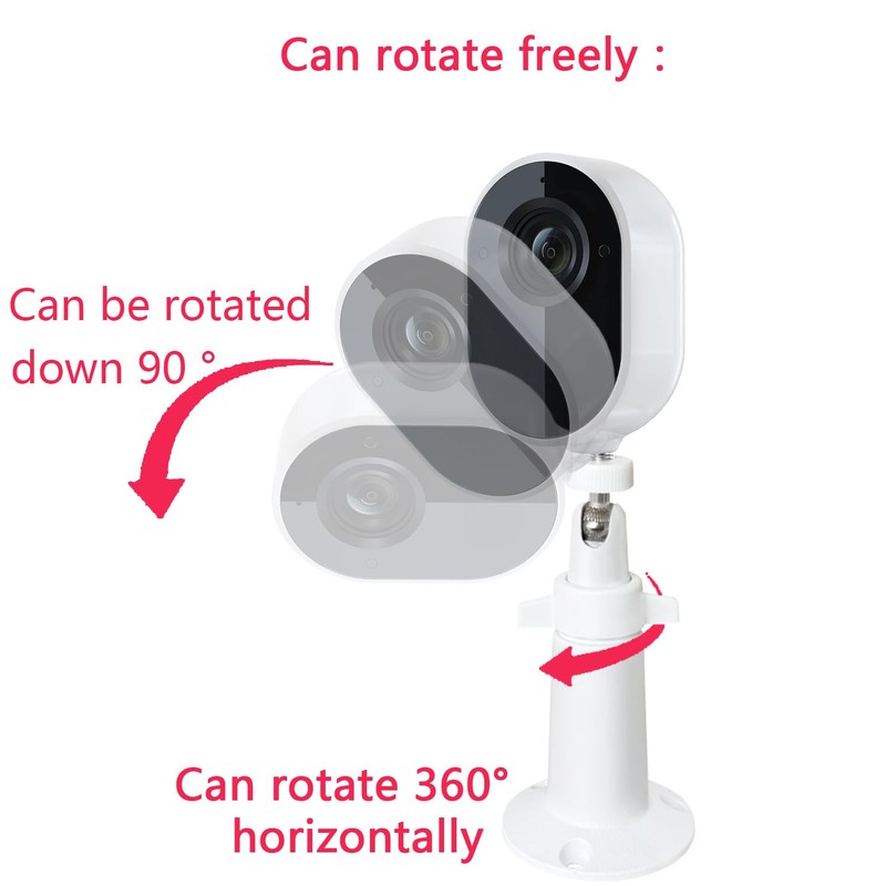 Adjustable Metal Wall Mount Compatible with Arlo, Arlo Pro 2/3/4/5/Ultra/Ultra