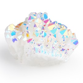 GUJOXILA AB Crystals Druze Raw Stone Irregular Crystals Druze Crystal Gemstones Druze Natural Geode Caves Healing Stones Reiki Large Healing Stone Cluster Druze Piece 50-70 g