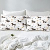 Castle Fairy Cute Dachshund Dog Fitted Sheet King Size,Ball Bones