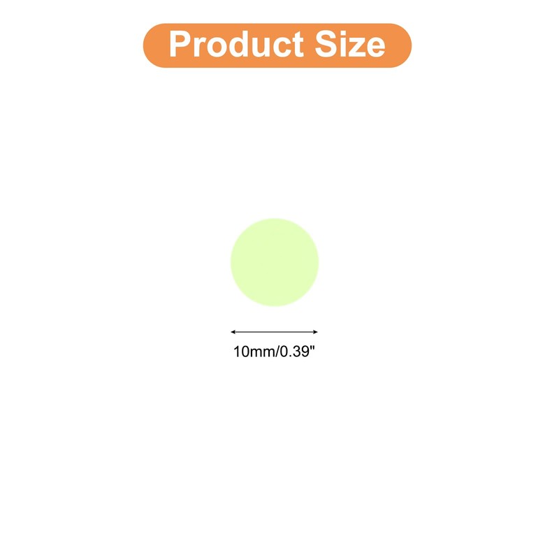 sourcing map Glow in The Dark Dot Stickers, Glow Dot