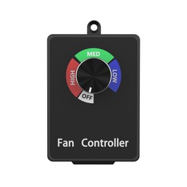 FICBXRA Variable Fan Speed Control Adjuster Cordless for Inline Duct Exhaust Fan Vent Blower Controller Wireless for Ventilation Fan