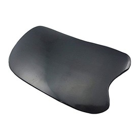 2PCS Black Gua Sha Massage Board- Square Buffalo Horn Material Scrapping Beauty Roller Skin Facial Therapy Beauty Tool for Personal Care