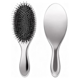 VELAJA Hair Brush, Comb, Hair Brush, Women's, Anti-Static Hair Care Brush, Air Cushion, Oval Shape, Scalp Massage, Damage-Free, Wet & Dry Hair, Wet Brush, Hair Comb, Gift