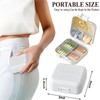 Travel Pill Case Container Medication Daily Organizer with Labels,Travel Box