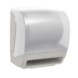 INSPIRE Electronic Hands Free Roll Towel Dispenser - White Translucent