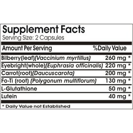 Eye Advantage with Lutein 40mg // 180 Capsules // Pure // by PureControl Supplements