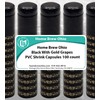 Home Brew Ohio Black With Gold Grapes PVC Shrink Capsules