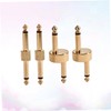 KONTONTY 4 Guitar Effect Pedal Adapter Dual Head Connector Set