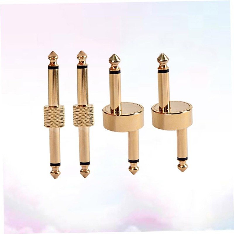 KONTONTY 4 Guitar Effect Pedal Adapter Dual Head Connector Set