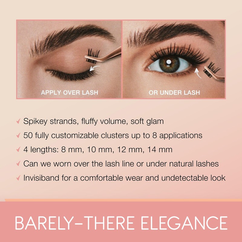 Ardell Naked Clusters 421 Cluster Lashes Kit, Fully Customisable Eyelash