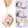 2pcs Hair Tie Organizer Box Multifunctional Transparent Top Hair Accessory