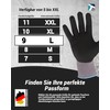 Trevendo® Super Tech Flex Nylon Knitted Work Gloves Black/Grey Size
