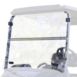Red Dot Clear Fold-Down Windshield Compatible with Advanced EV1 Golf Car Series 2018-2024