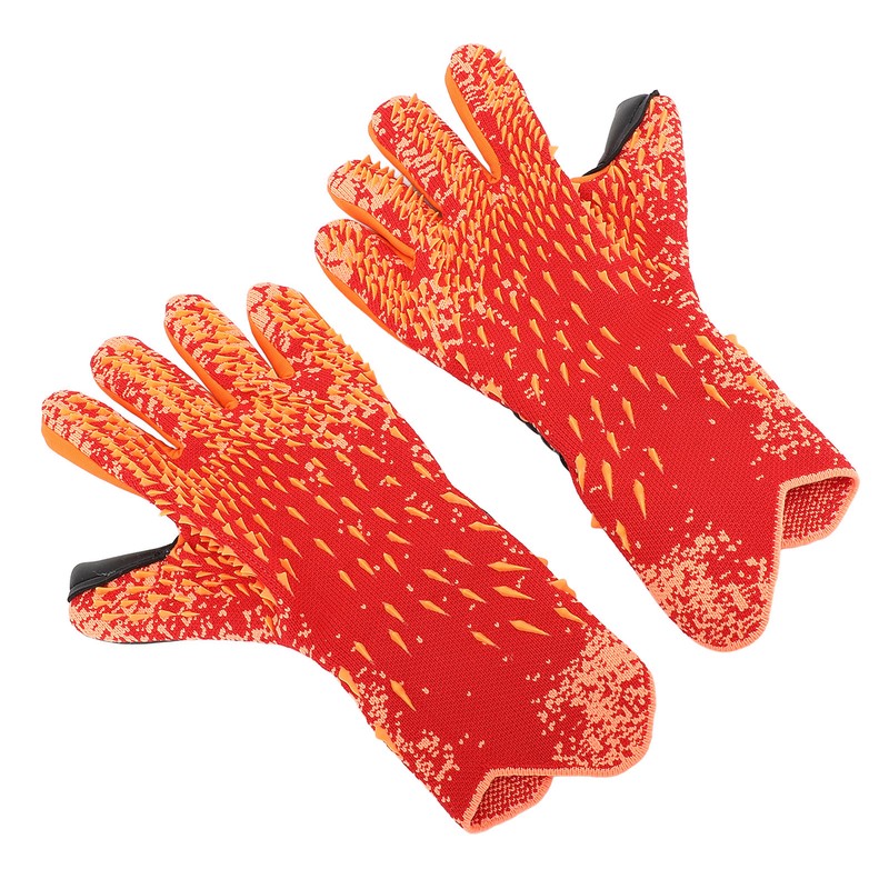 2pcs Soccer Gloves Nylon Polyurethane Fiber Latex Breathable Strong Grip