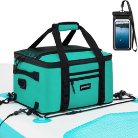 Paddle Board Cooler, Kayak Cooler with 5 Pockets, Sup Coolers, Paddle Board Accessories with Phone Pouch, Deck Cooler Bag for Kayaking, Large Capacity for Stand-Up Paddleboard and Kayak Accessory