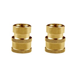 Acopladores de lavado a presión de latón – Conexión rápida de 1/4 pulgadas a enchufe NPT hembra, 5.000 PSI, 2 unidades