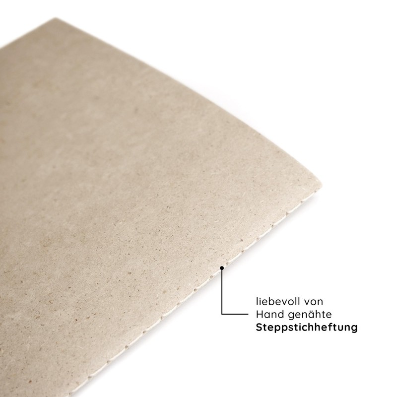 matabooks - A5 grass paper notebook, Maya colour: melon: sustainable