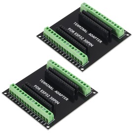 AOICRIE 2PCS ESP32 Breakout Board GPIO 1 into 2 Compatible with 30 Pins ESP32S ESP32 Development Board 2.4 GHz Dual Core WLAN WiFi + Bluetooth 2-in-1 Microcontroller ESP32 Chip