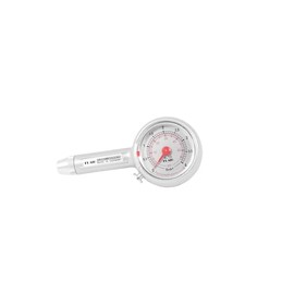 Flaig Tyre Pressure Gauge 0-4 Bar Quality Made in Germany - Precise Air Pressure Gauge with Straight Connection, ± 1% Measuring Accuracy, for Motorcycle, Car, Motorhome, MTB & More