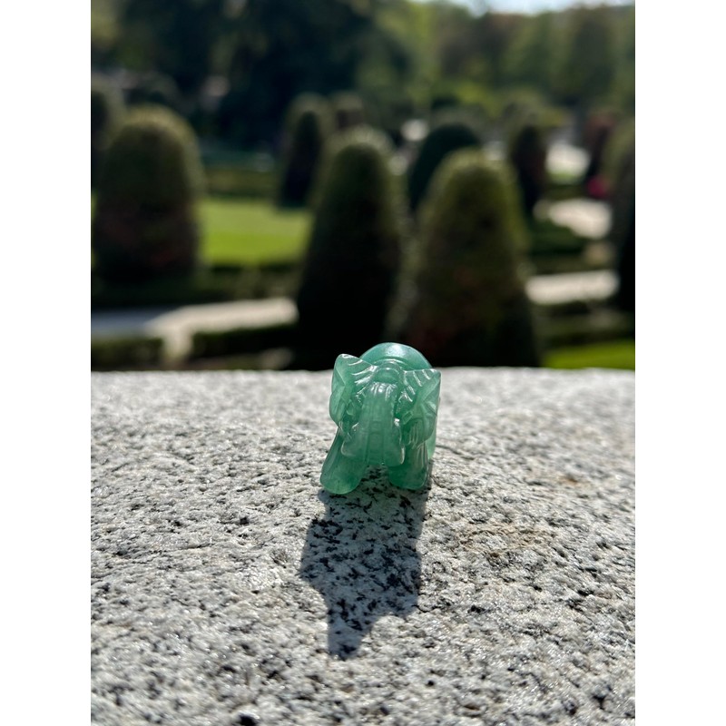 Pandiui23 Crystal Elephant Figurines, Natural Carved Elephant, Crystal Elephant Figurines,