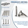 Zmbroll M2 Silver Countersunk Head Self-Tapping Screws 650Pcs Phillips Drive