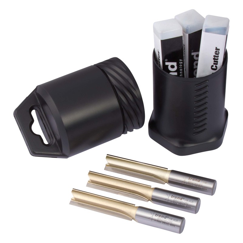 Trend Straight Two Flute Worktop Router Cutter, 1/2 Inch Shank,