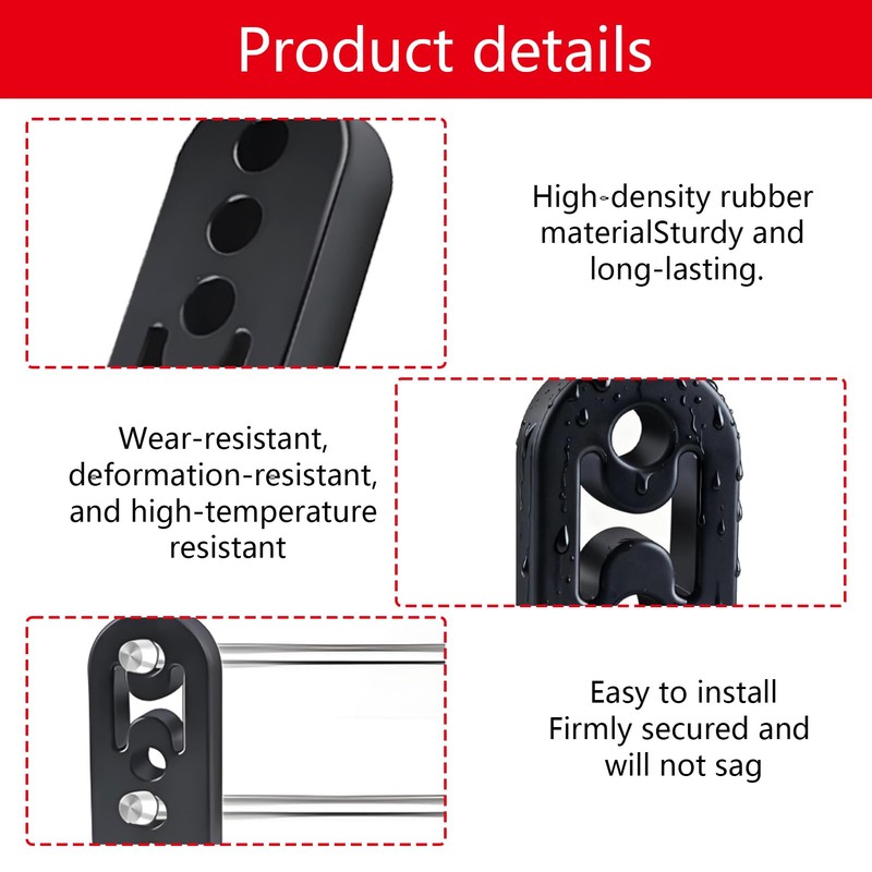2Pcs Exhaust Rubber Mount Universal Car Exhaust Hanger 4 Holes