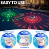 KingSom 2026 Upgraded Pool Chlorine Floater,Solar Chlorine Floater w/Lights,Button Control