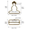Amanaote 1.5" Inside Bottom Size Bronze Dungaree Fastener Overall Clip