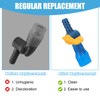 6PCS Bite Valve Replacement, Mouthpiece Replacements with 2 Shutoff Straight