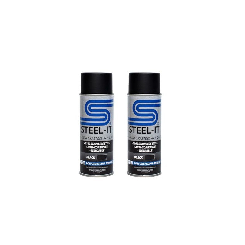 Steel-It Polyurethane Spray Paint, Industrial Coating with Stainless Steel, Weldable,