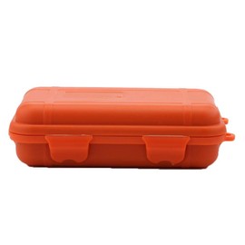 Plastic Waterproof Shockproof Box, Outdoor Survival Storage Carry Box, Universal Sealed Container Box with Foam(Orange, S)