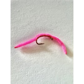 Unbranded 12 San Juan Worm Fly Fishing Trout Flies Size 16 several colors available - Red