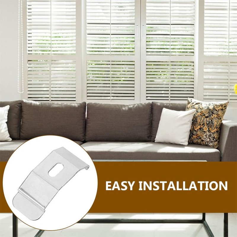 HOMSFOU Blinds Ceiling Mount Bracket 6pcs Blind Mounting Brackets Replacement