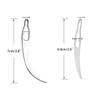 5 Pieces Dreadlocks Tools Hair Interlocking Tool Crochet Needle Sisterlocks