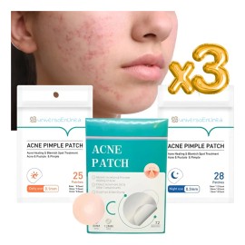 🔥 Parches dia/ noche quita espinillas tapa acné set 3 packs f tipo de piel normal  Vitaminas y Minerales