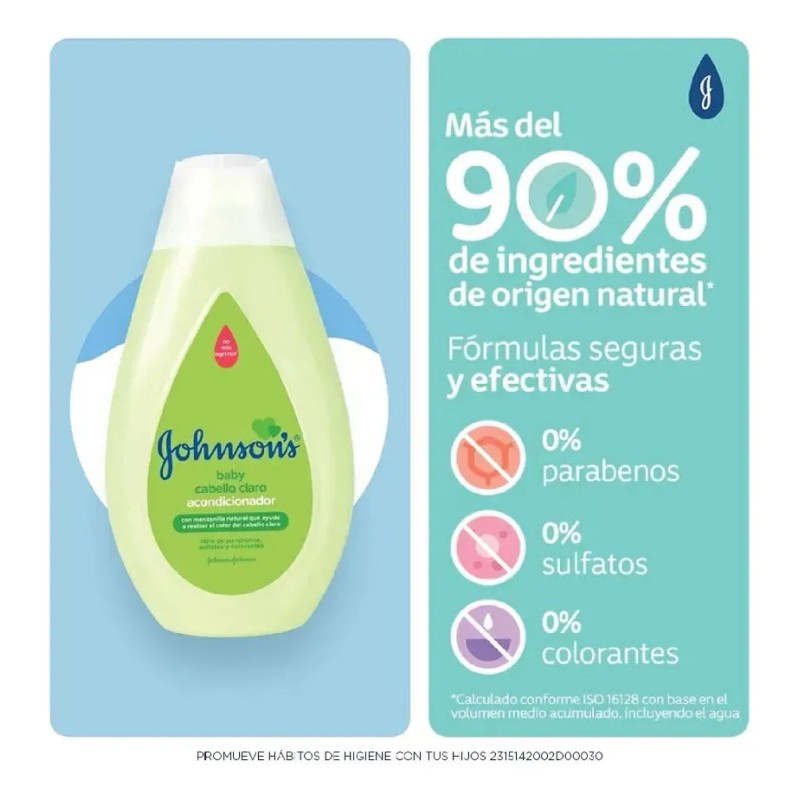 Acondicionador Johnsons Baby Manzanilla 200 Ml Infantil