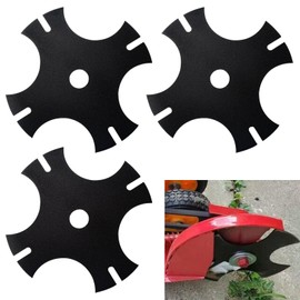 LIZEWEI 3 Pack 375-525 Star Edger Blade (8 x 1 Center Hole) Compatible with Echo PE2000, PE2400, PE3100 Edger