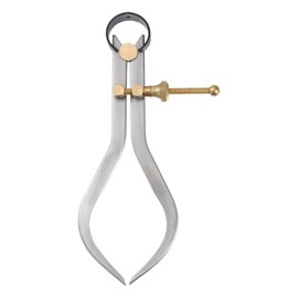 HARFINGTON Spring Joint Caliper 6 inch / 150mm Steel Spring Outside Caliper with Brass Fulcrum for Wood Turning Lathe Work
