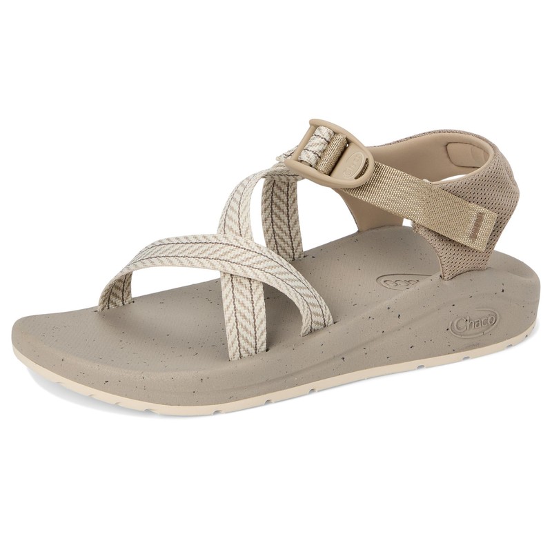 Chaco Women's CUSHZ Sandal, Frond Dark Vanilla, 9