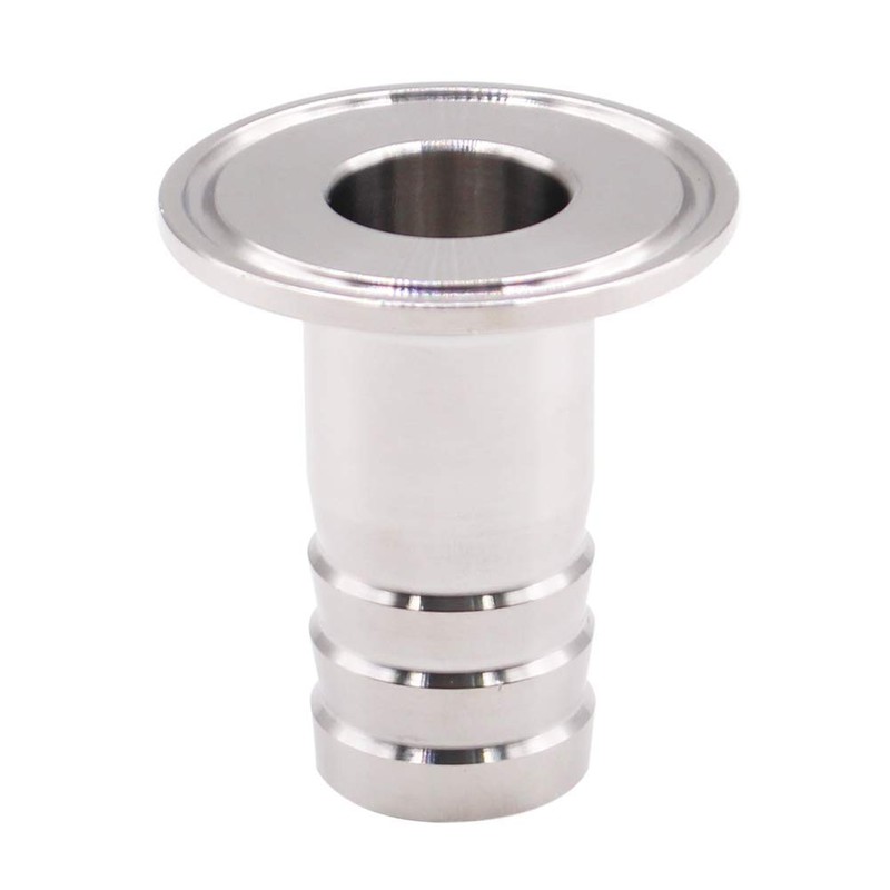 Beduan 1.5" Tri Clamp to 3/4" Barb Fitting Stainless Sanitary