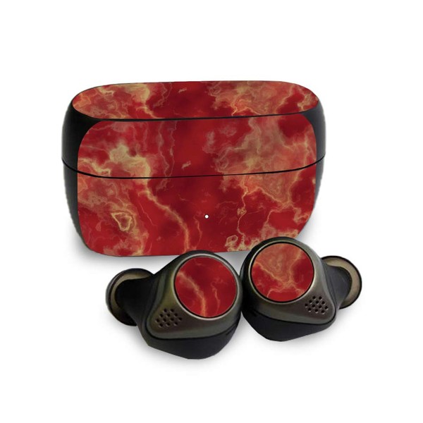 MightySkins Skin Compatible with Jabra Elite 85T - Crimson Marble
