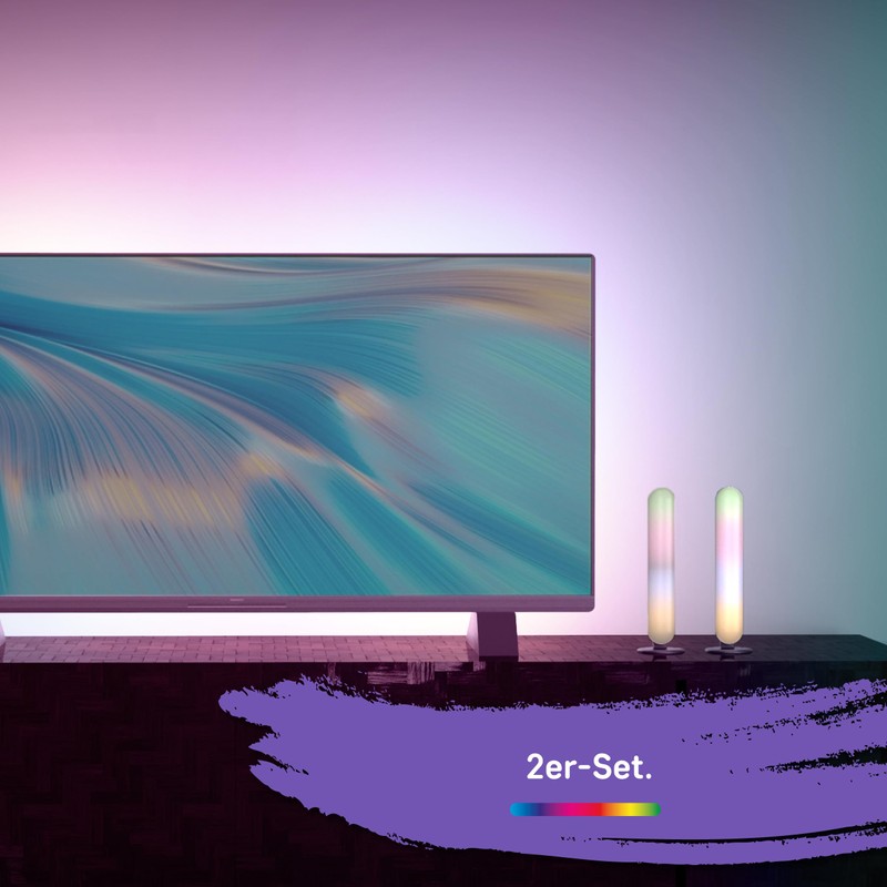 Müller-Licht WLAN Set of 2 LED Table Lamps, Digital RGB