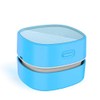 ODISTAR Desktop Vacuum cleaner,Mini table dust sweeper Energy Saving,High endurance up to 400 mins,Cordless&360º Rotatable Design for Cleaning Hairs,Crumbs,Computer Keyboard of kid gift(blue charging)
